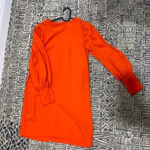 Red party dress